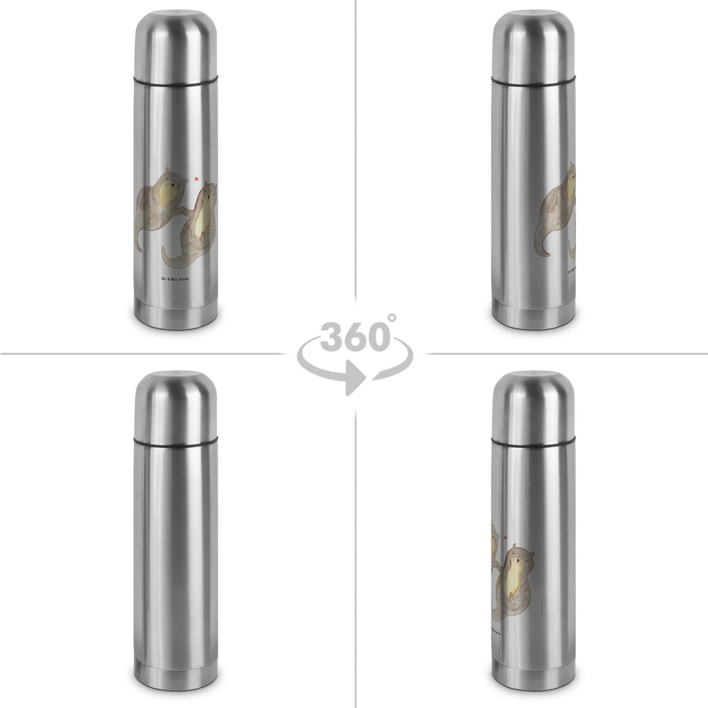 Thermos Flask otter holding hands Thermoskanne, Otter, Fischotter, Seeotter, Otter Seeotter See Otter