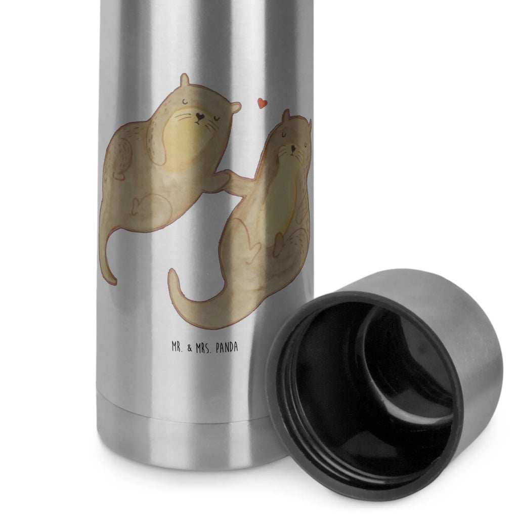 Thermos Flask otter holding hands Thermoskanne, Otter, Fischotter, Seeotter, Otter Seeotter See Otter