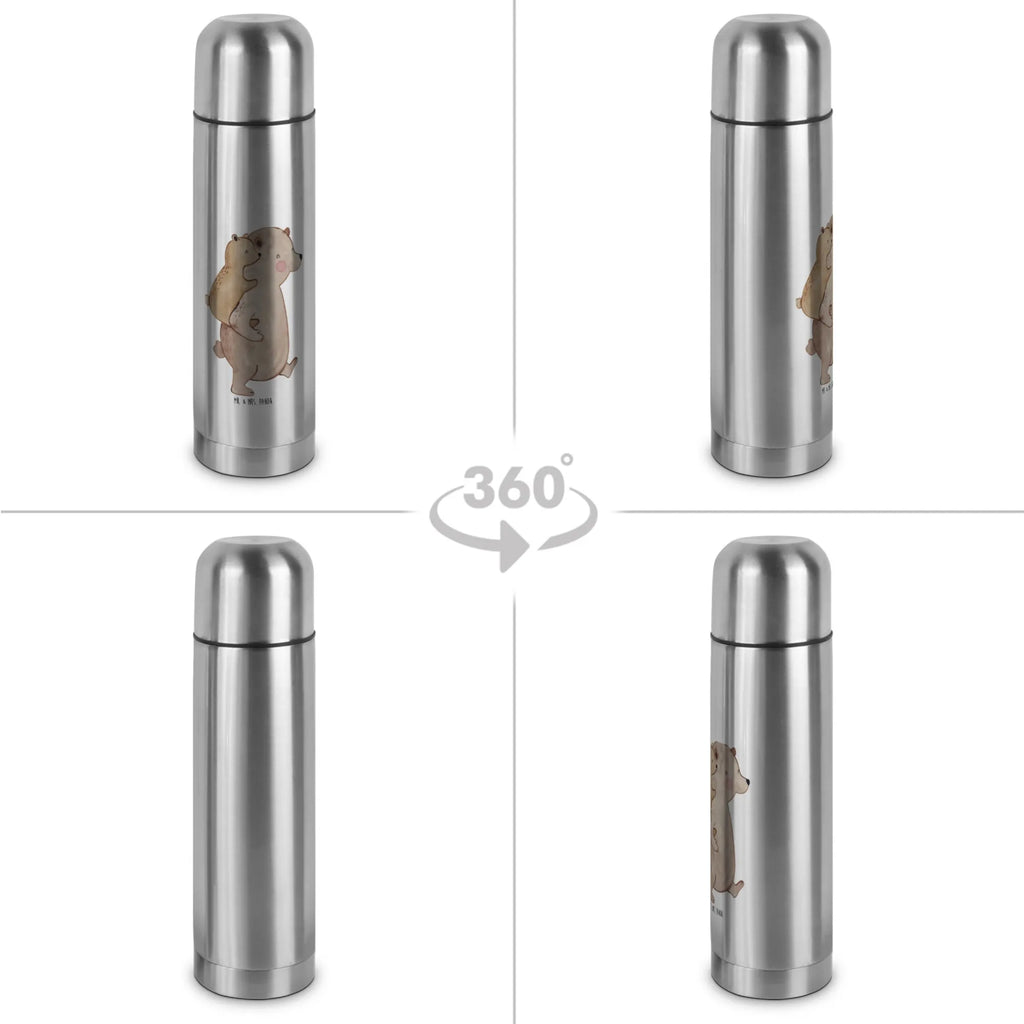 Thermos Flask Papa Bear Thermoskanne, Familie, Vatertag, Muttertag, Bruder, Schwester, Mama, Papa, Oma, Opa, Vater, Geburtstag, Geschenk, Papi, Onkel, Vati