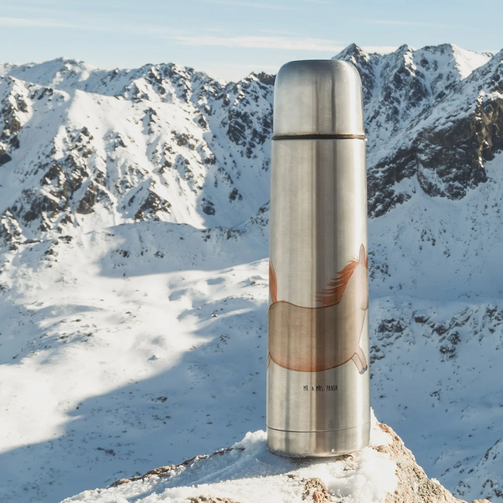 Thermoskanne Pferd Springen Thermoskanne, Bauernhof, Hoftiere, Landwirt, Landwirtin, Pferd, Pony, Pferde, Stall, Pferdestall, ausreiten, reiten, Pferdebesitzer