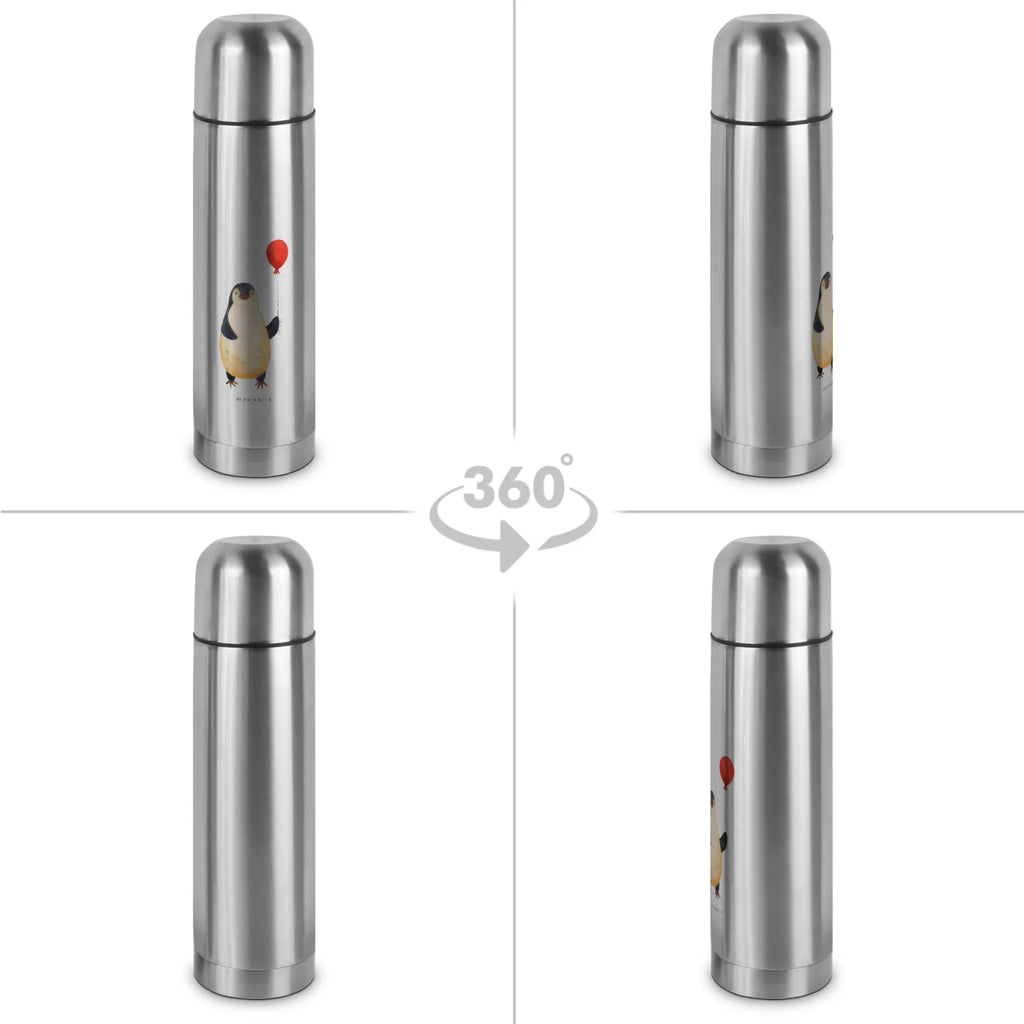 Thermoskanne Pinguin Luftballon Thermoskanne, Pinguin, beste Freundin, Lebenslust, Geschenkidee, neues Leben, Motivation, Geschenk Freundin, Glück, Tagträume, Neustart, Pinguine, Liebe, Luftballon