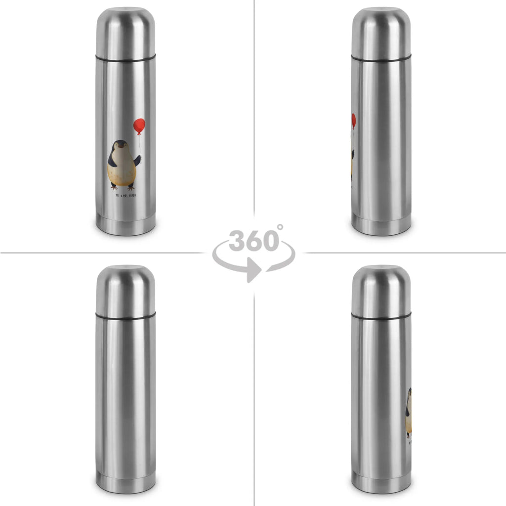 Thermoskanne Pinguin Luftballon Thermoskanne, Pinguin, beste Freundin, Lebenslust, Geschenkidee, neues Leben, Motivation, Geschenk Freundin, Glück, Tagträume, Neustart, Pinguine, Liebe, Luftballon