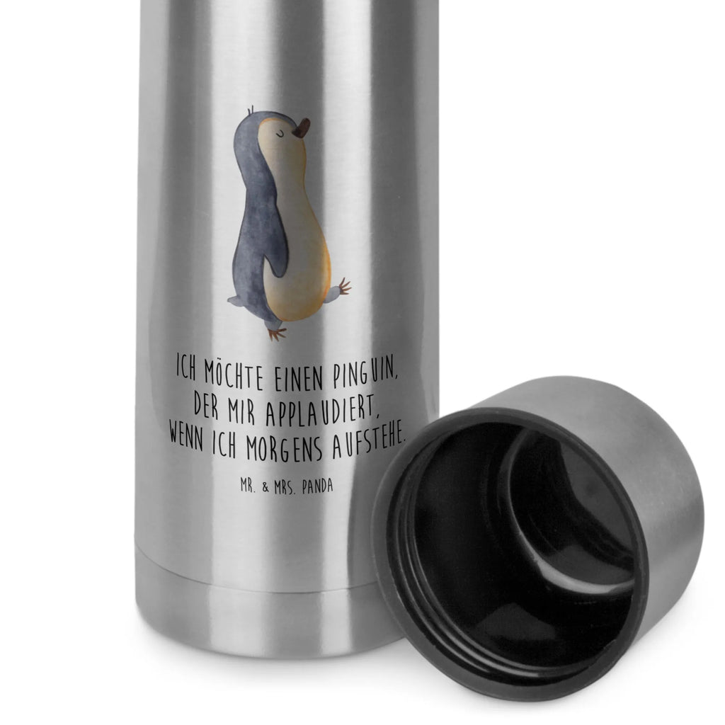 Thermos Flask Penguin march Thermoskanne, Pinguin, Schwester, Pinguine, Bruder, Langschläfer, Familie, Frühaufsteher