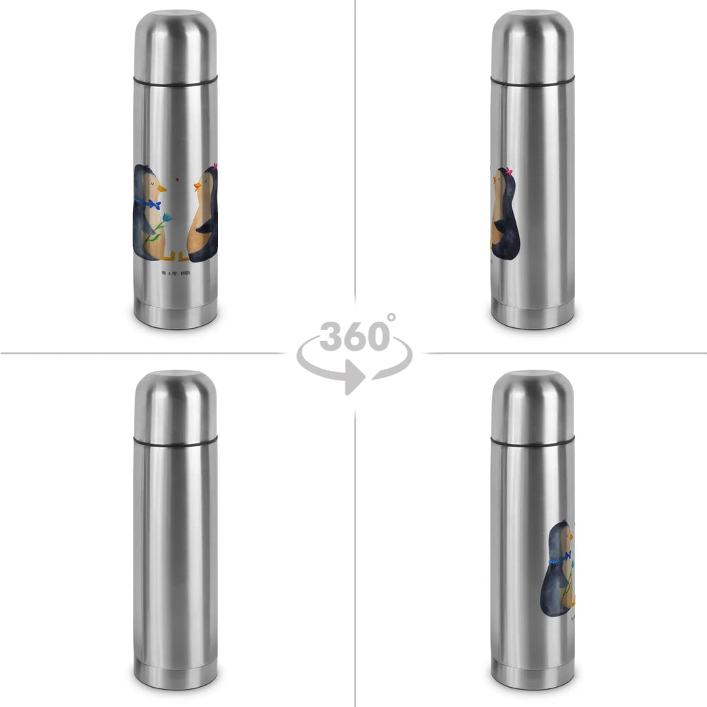 Thermoskanne Pinguin Pärchen Thermoskanne, Pinguin, Liebesgeschenk, Hochzeit, Pinguine, Liebesbeweis, Verlobung, Traumpaar, Liebe, Jahrestag, große Liebe, Liebespaar, Hochzeitsgeschenk, Hochzeitstag