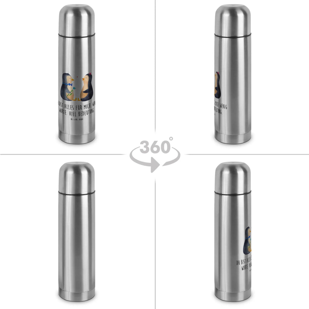 Thermoskanne Pinguin Pärchen Thermoskanne, Pinguin, Liebesgeschenk, Hochzeit, Pinguine, Liebesbeweis, Verlobung, Traumpaar, Liebe, Jahrestag, große Liebe, Liebespaar, Hochzeitsgeschenk, Hochzeitstag