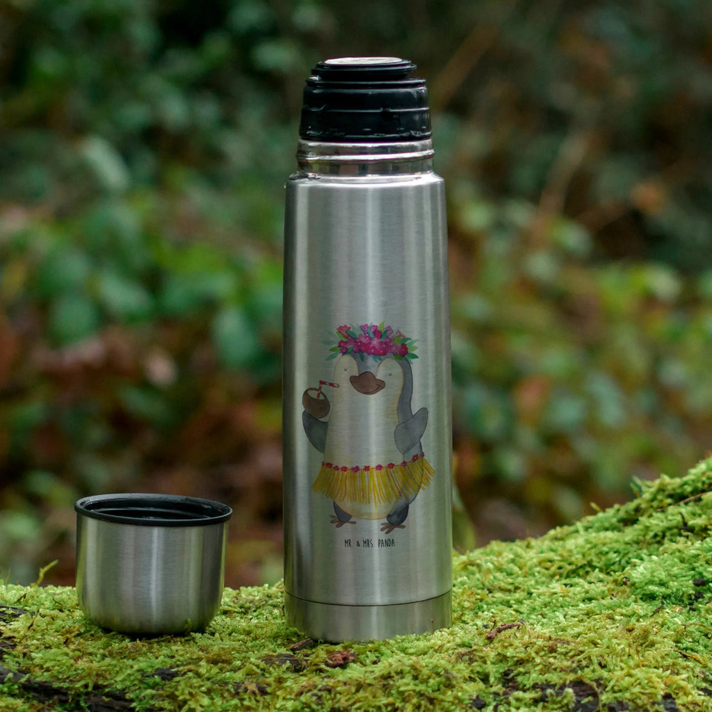 Thermoskanne Pinguin Kokosnuss Thermoskanne, Pinguin, Aloha, Urlaub, Hawaii, Kokosnuss, Pinguine