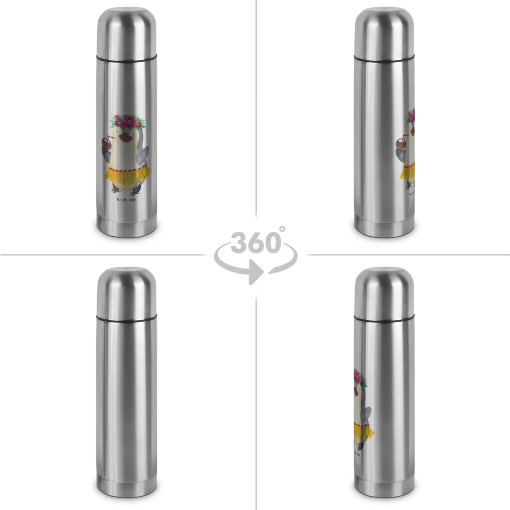 Thermoskanne Pinguin Kokosnuss Thermoskanne, Pinguin, Aloha, Urlaub, Hawaii, Kokosnuss, Pinguine