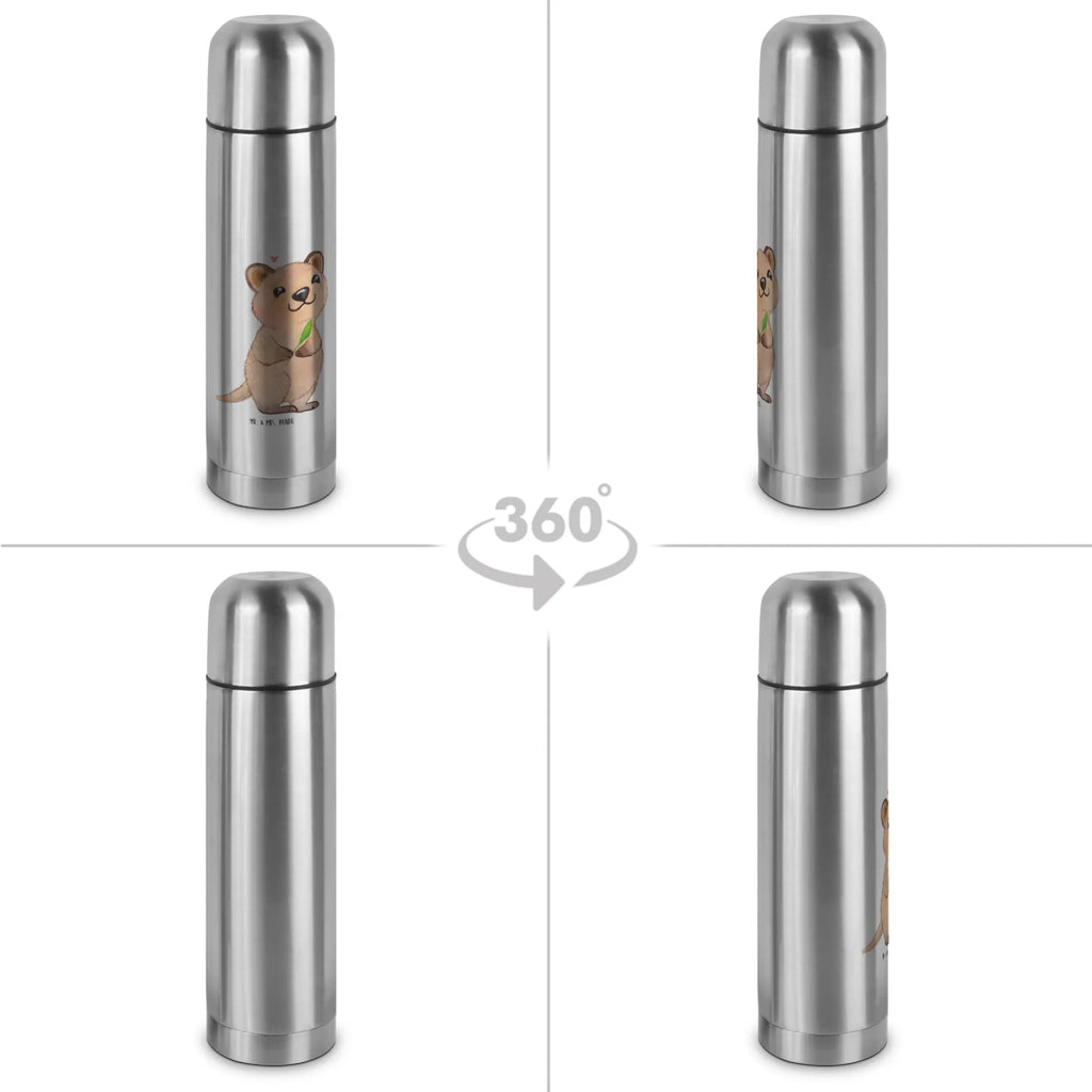 Thermoskanne Quokka Happy Thermoskanne, Tiermotive, Gute Laune, lustige Sprüche, Tiere, Lustiger Spruch, Dinge erledigen, Niedliches Tier, Verschieben, Aufschieberitis, Quokka