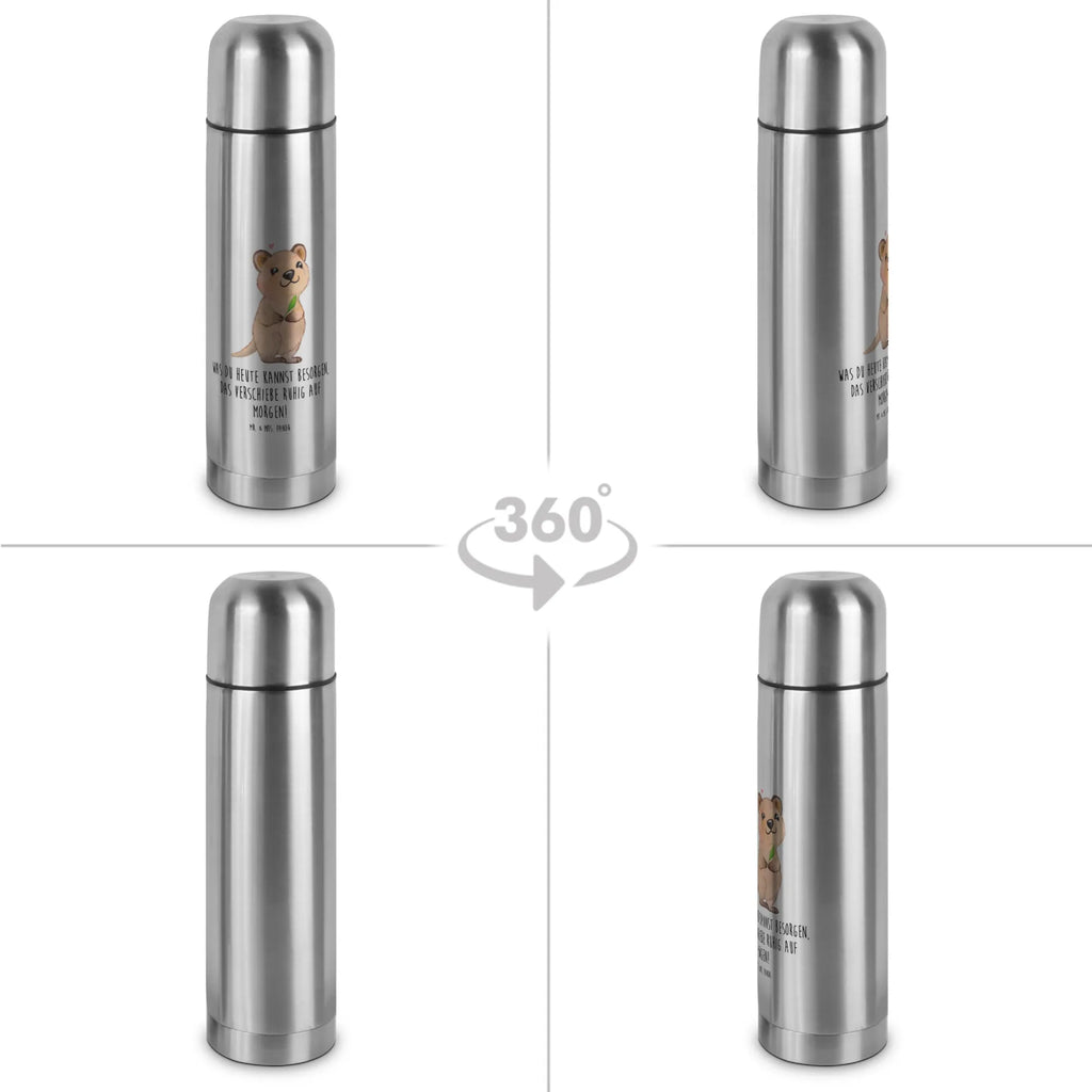 Thermoskanne Quokka Happy Thermoskanne, Tiermotive, Gute Laune, lustige Sprüche, Tiere, Lustiger Spruch, Dinge erledigen, Niedliches Tier, Verschieben, Aufschieberitis, Quokka