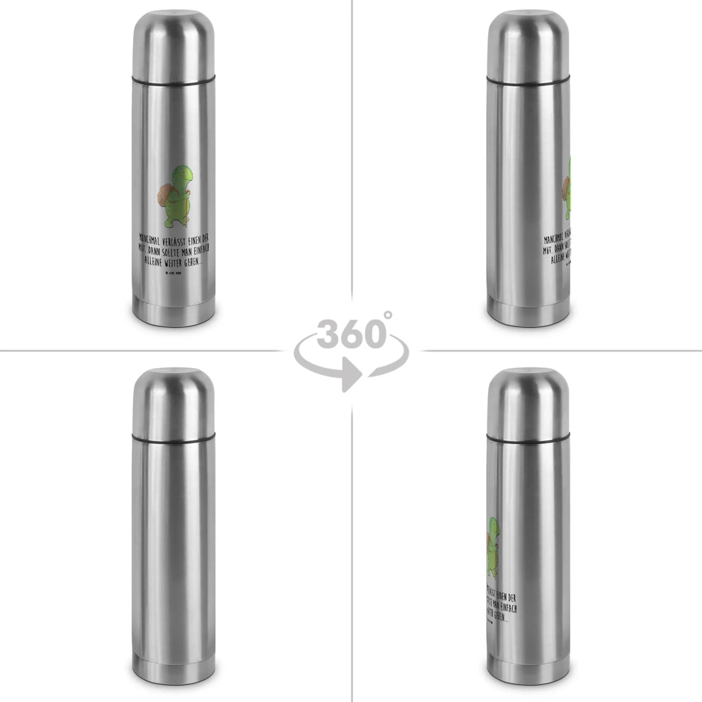 Thermoskanne Schildkröte Wanderer Thermoskanne, Schildkröte, Motivation, Neuanfang, Motivationsspruch, Motivationssprüche, Schildkröten