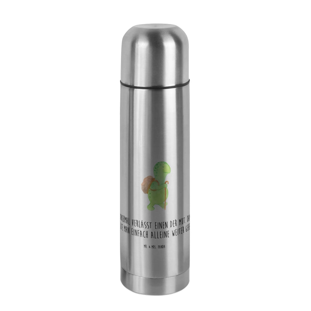 Thermoskanne Schildkröte Wanderer Thermoskanne, Schildkröte, Motivation, Neuanfang, Motivationsspruch, Motivationssprüche, Schildkröten