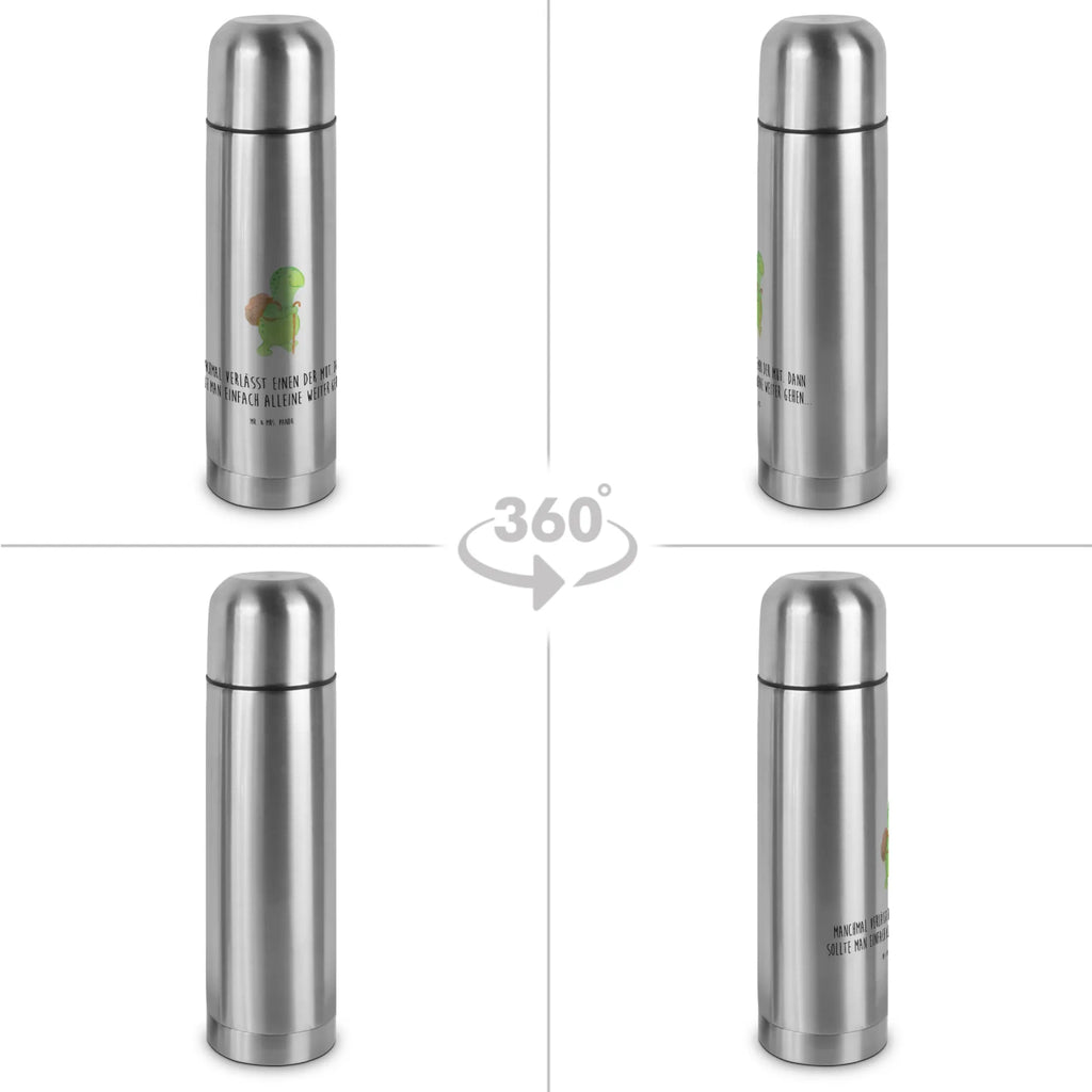 Thermoskanne Schildkröte Wanderer Thermoskanne, Schildkröte, Motivation, Neuanfang, Motivationsspruch, Motivationssprüche, Schildkröten