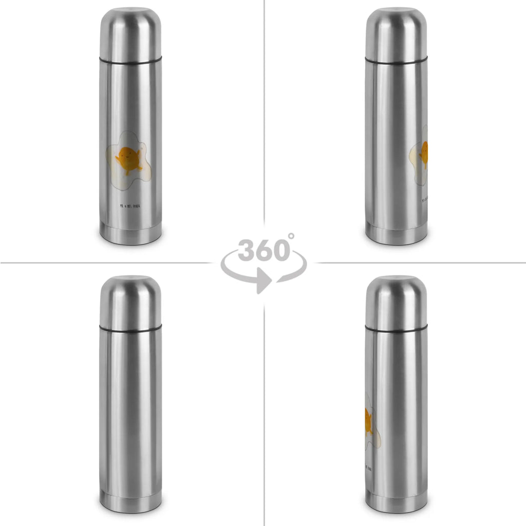 Thermos Flask Fried egg egg Thermoskanne, Tiermotive, Gute Laune, lustige Sprüche, Tiere, Liebe, Glücklich, Ei, Spiegelei, Schön, Tag
