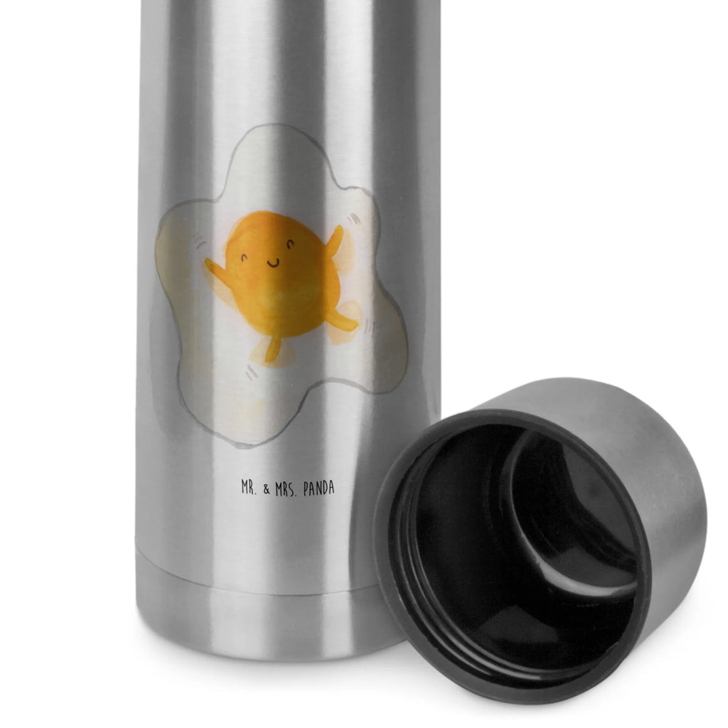 Thermos Flask Fried egg egg Thermoskanne, Tiermotive, Gute Laune, lustige Sprüche, Tiere, Liebe, Glücklich, Ei, Spiegelei, Schön, Tag