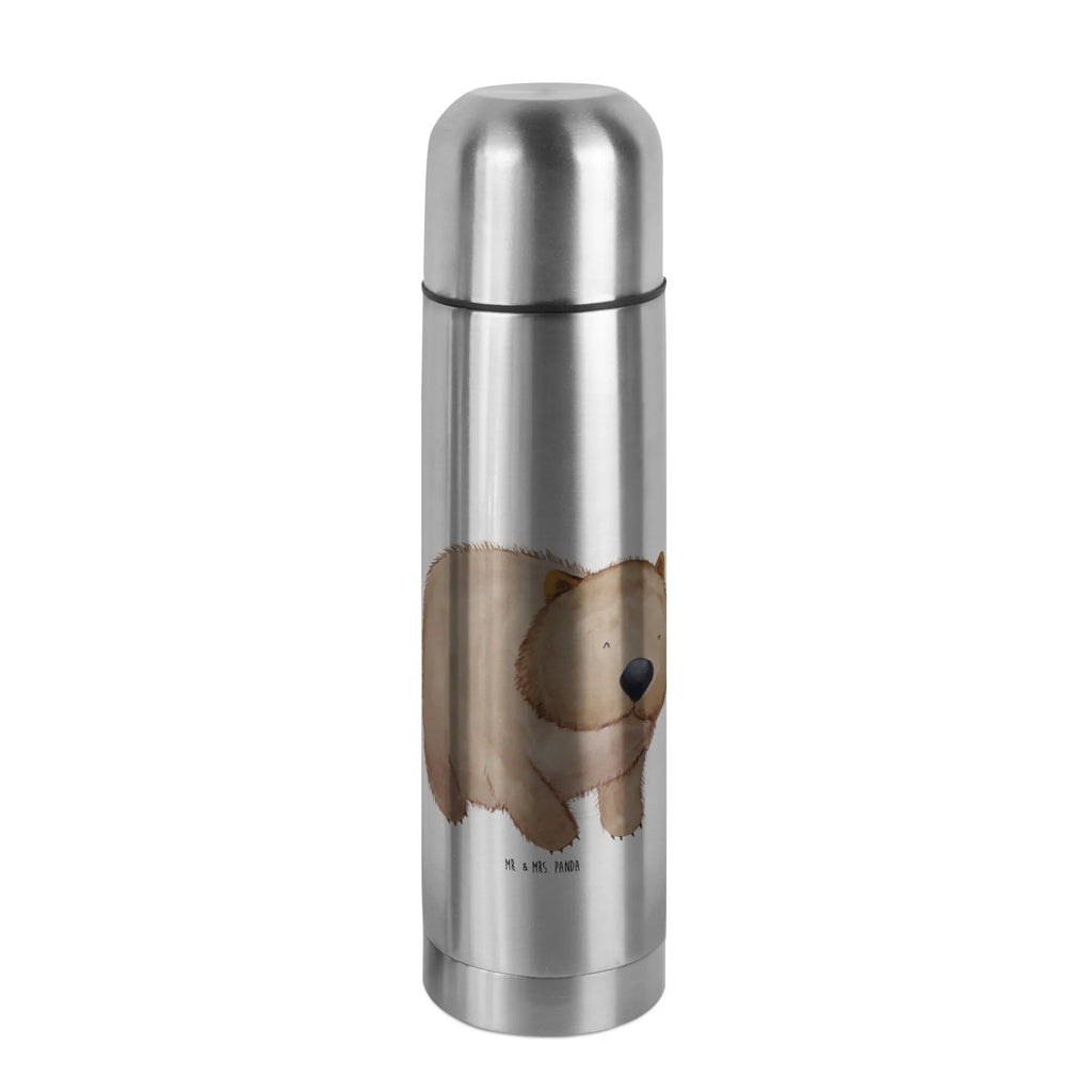 Thermos Flask Wombat Thermoskanne, Tiermotive, Gute Laune, lustige Sprüche, Tiere, Motivation, Das Leben ist schön, Australien, Spruch, Wombat