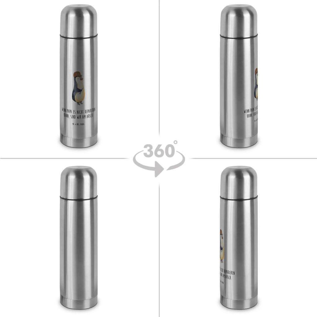 Thermos Flask If Daddy can't fix it, we're screwed. Thermoskanne, Familie, Vatertag, Muttertag, Bruder, Schwester, Mama, Papa, Oma, Opa, Bester Papa der Welt, Vater, Geschenk Papa