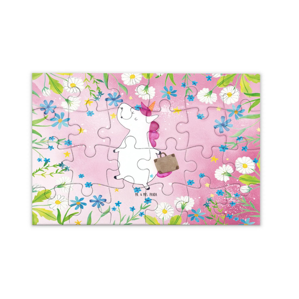 Puzzle Einhorn Koffer Puzzle, Einhorn, Einhörner, Einhorn Deko, Unicorn, albern, unicorn, Abenteuer, Koffer, lustig, Erwachsen, Reise, Gepäck, witzig, Kind, Verreisen, Spaß