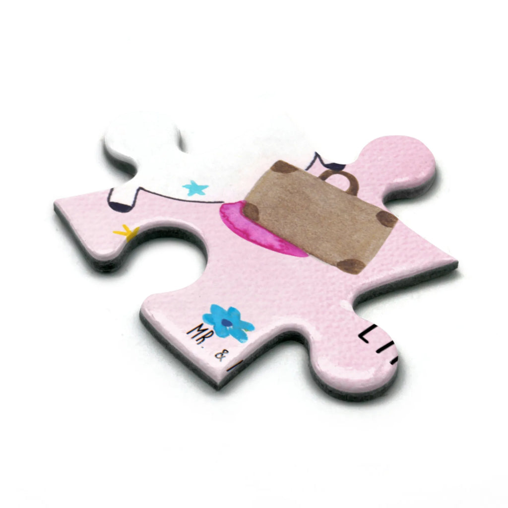 Puzzle Einhorn Koffer Puzzle, Einhorn, Einhörner, Einhorn Deko, Unicorn, albern, unicorn, Abenteuer, Koffer, lustig, Erwachsen, Reise, Gepäck, witzig, Kind, Verreisen, Spaß