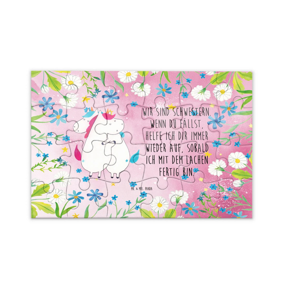 Puzzle unicorns Embrace Sisters, Siblings, Girlfriends