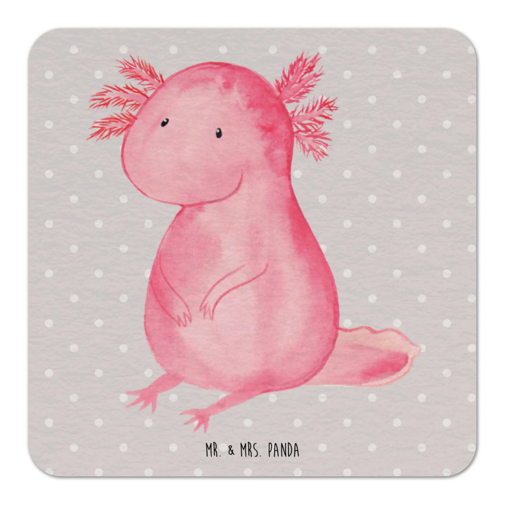Coaster axolotl zero Gastgeschenk Hochzeit, Bierdeckel, Tischdeko, Axolotl, Molch, Lebensstil, zufrieden, Axolot, Lebensweisheit, Freundin, Weisheit, fröhlich, vergnügt, Liebe