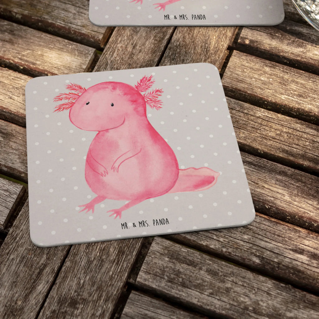 Coaster axolotl zero Gastgeschenk Hochzeit, Bierdeckel, Tischdeko, Axolotl, Molch, Lebensstil, zufrieden, Axolot, Lebensweisheit, Freundin, Weisheit, fröhlich, vergnügt, Liebe