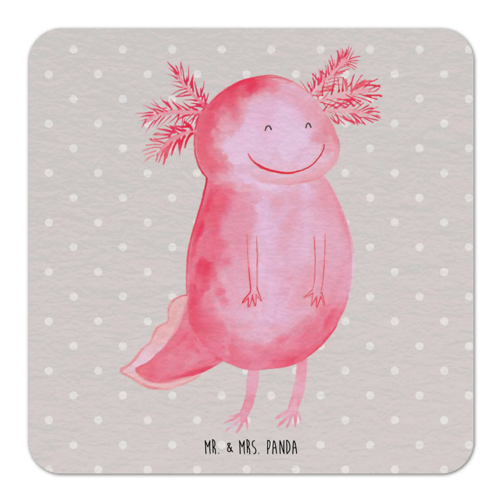 Bierdeckel Axolotl Glücklich Gastgeschenk Hochzeit, Axolotl, Molch, Lurch, Motivation, Schwanzlurch, Axolot, Lurche, Gute Laune