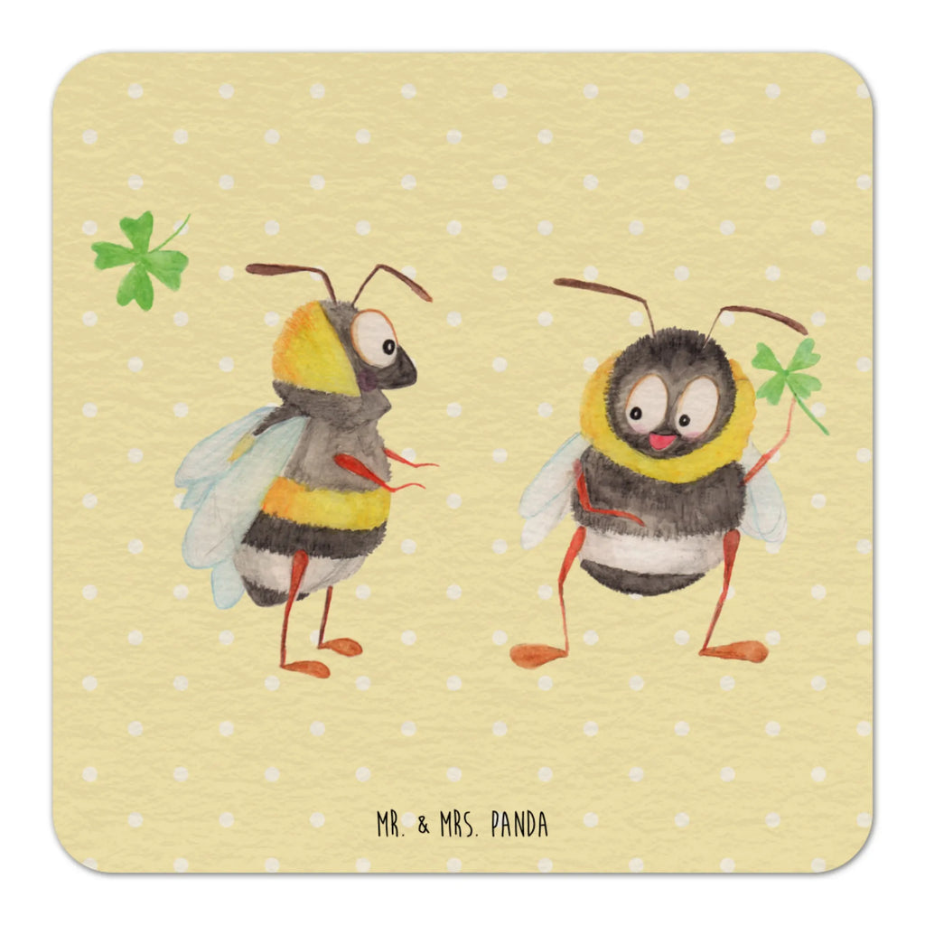 Bierdeckel Hummeln Kleeblatt Tischdeko, Gastgeschenk Hochzeit, Bierdeckel, Tiermotive, Gute Laune, lustige Sprüche, Tiere, Biene Deko, Spruch positiv, glücklich werden, Hummel, Spruch schön, Spruch fröhlich, glücklich sein, Biene