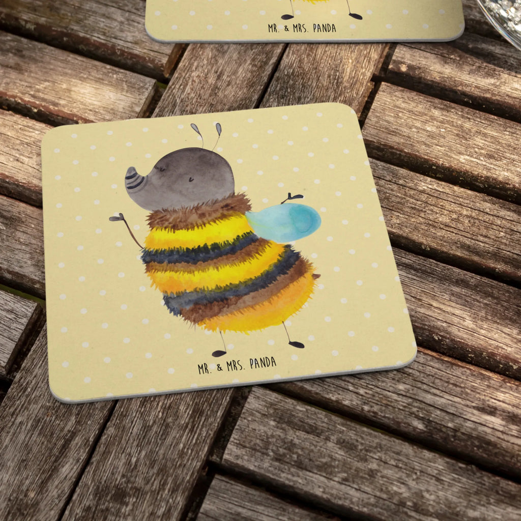 Bierdeckel Hummel flauschig Bierdeckel, Gastgeschenk Hochzeit, Tischdeko, Tiermotive, Gute Laune, lustige Sprüche, Tiere, Flauschig, Biene, Hummel, Blume, Natur