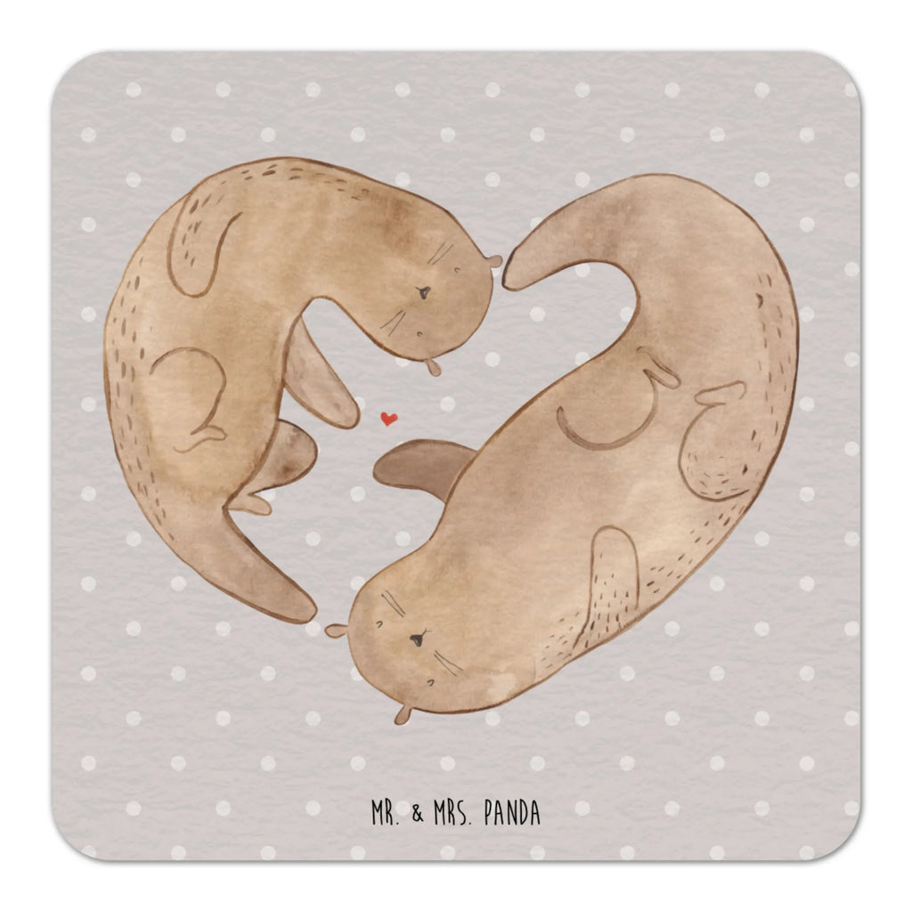 Bierdeckel Otter Herz Bierdeckel, Tischdeko, Gastgeschenk Hochzeit, Otter, Fischotter, Seeotter, Verlobung, Herz, Hochzeitstag, gemeinsames Leben, Liebesbeweis, Jahrestag, Bessere Hälfte, Liebe, Love you, Liebesgeschenk