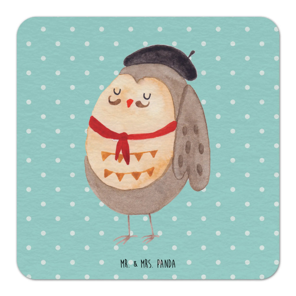 Coaster Owl France Gastgeschenk Hochzeit, Tischdeko, Bierdeckel, Eule, das Leben ist schön, hibou, Spruch schön, Eulen, La vie est belle, Spruch Französisch, Owl, Frankreich, Eule Deko