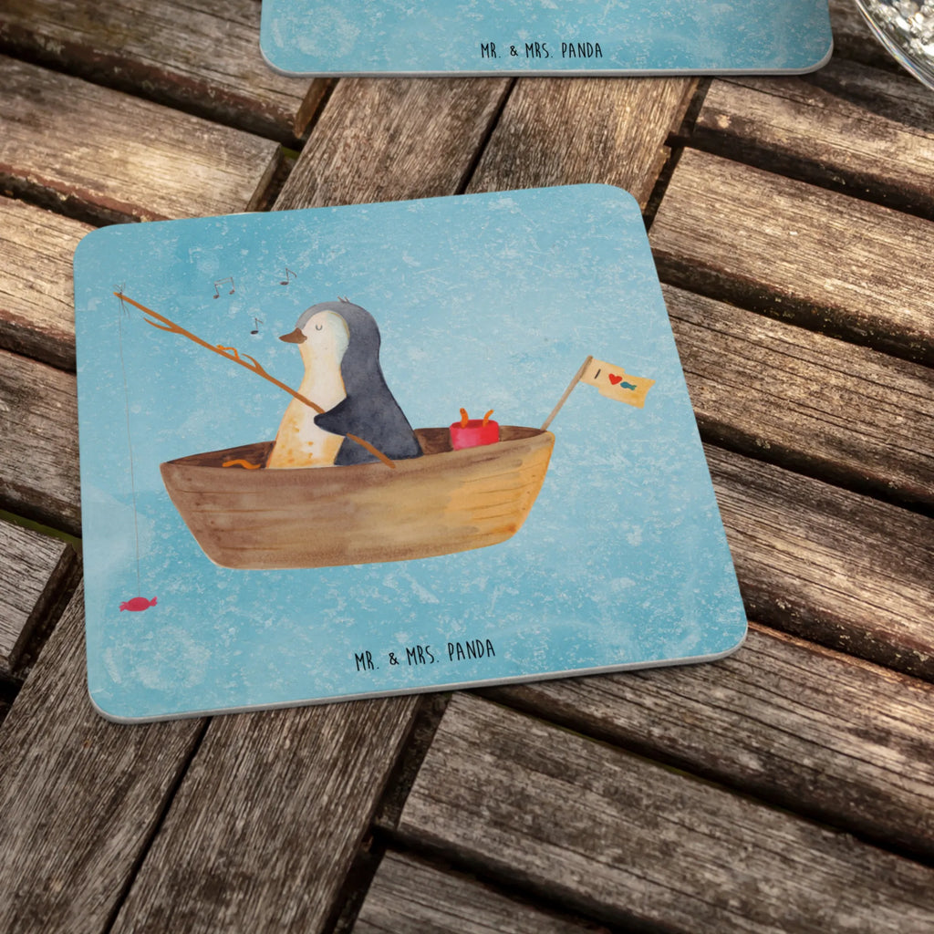 Coaster Penguin fishing boat Tischdeko, Gastgeschenk Hochzeit, Bierdeckel, Pinguin, Neustart, Pinguine, Lebenslust, Angeln, Geschenkidee Liebeskummer, Motivation, Scheidung, Angelboot, Neuanfang, Leben, Boot, genießen, Trennung