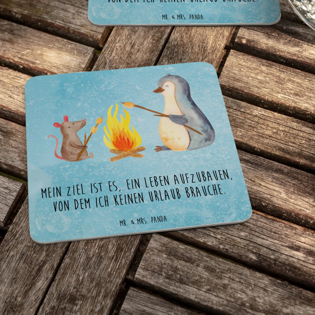 Bierdeckel Pinguin Lagerfeuer Bierdeckel, Gastgeschenk Hochzeit, Tischdeko, Pinguin, Leben, Lagerfeuer, grillen, Motivation, Liebe, Maus, Lebensmotivation, Pinguine, Arbeit, Büroalltag, Marshmallows, Feuer, Job, Büro, Lebensspruch, Neustart