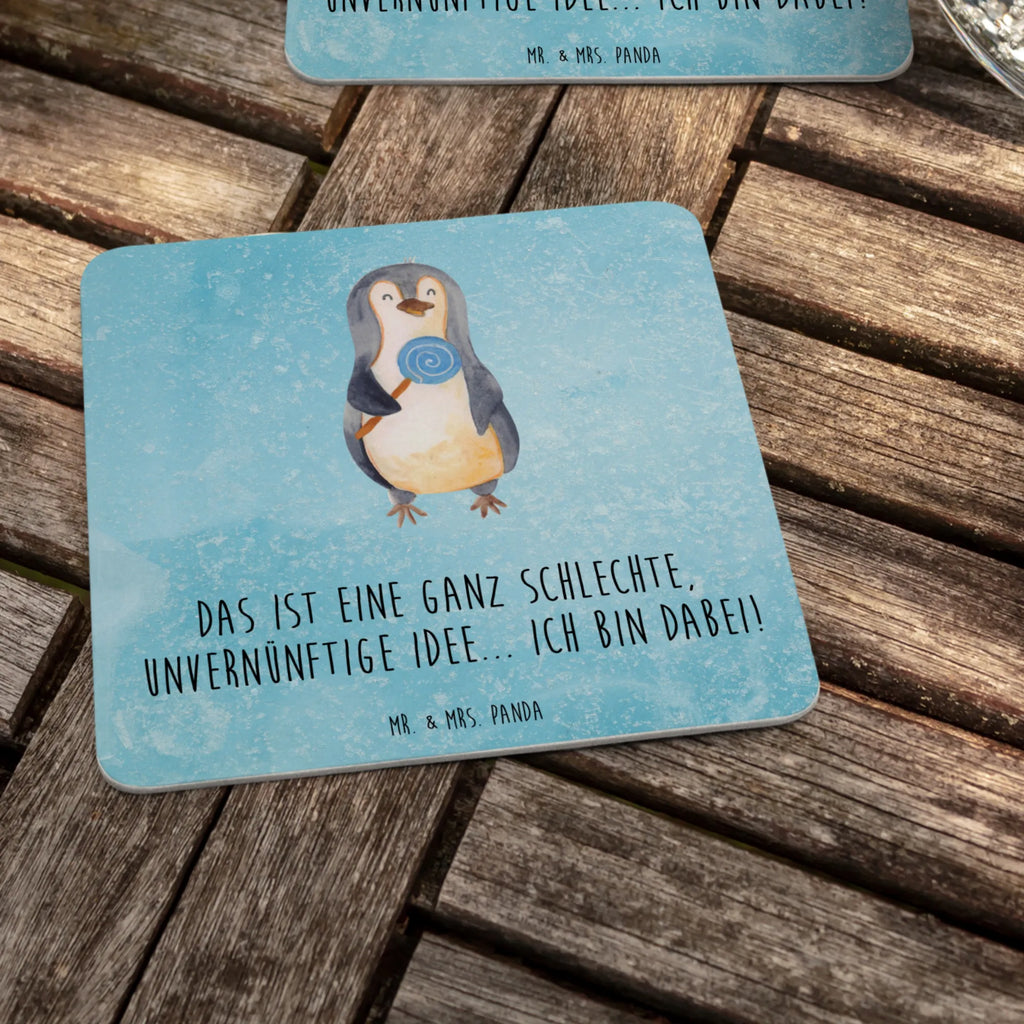 Coaster Penguin lollipop Tischdeko, Gastgeschenk Hochzeit, Bierdeckel, Pinguin, Gauner, Blödsinn, Rabauke, Süßigkeiten, Rebell, Spruch, Lolli, Ganove, Pinguine