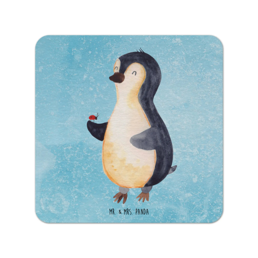 Coaster Penguin ladybug Gastgeschenk Hochzeit, Tischdeko, Bierdeckel, Pinguin, Freude, Pinguine, Wunder, Glück, Lebensfreude, Liebe, Marienkäfer