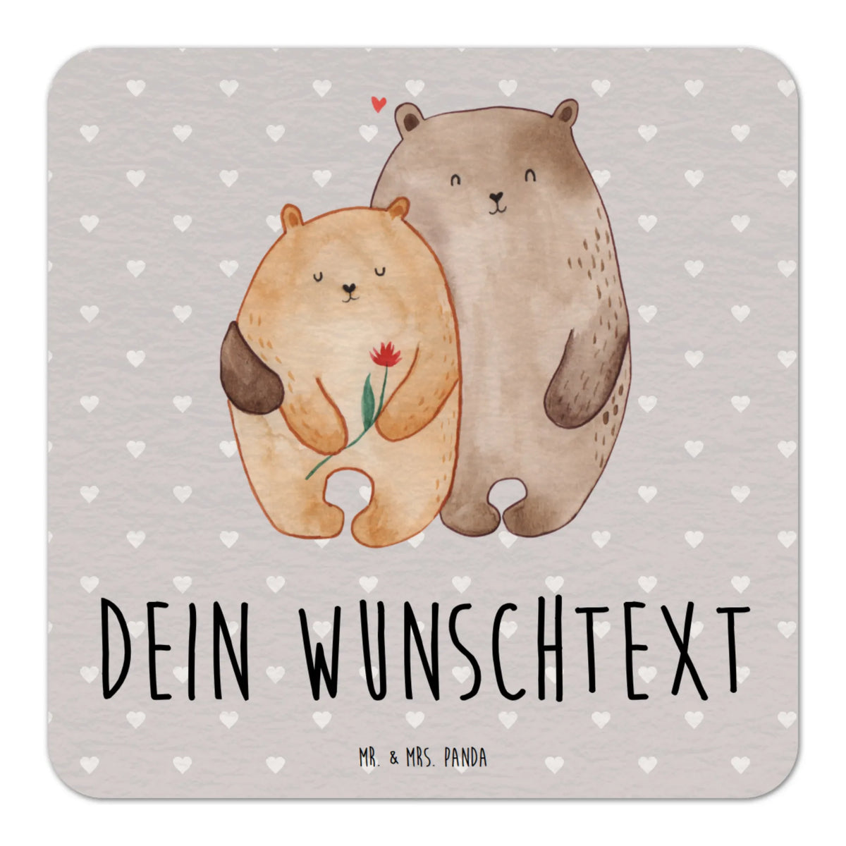Personalized Beer Coaster Bears in love Loving, Two, Together, Marriage, Proposal of marriage, Love gift, gift for her, gift for him, anniversary gift, Gift Girlfriend, Proof of love, Boyfriend, Married, Gift Wedding, Bears, In love, Engaged, Gift Friend, Anniversary, Girlfriend, Wedding anniversary