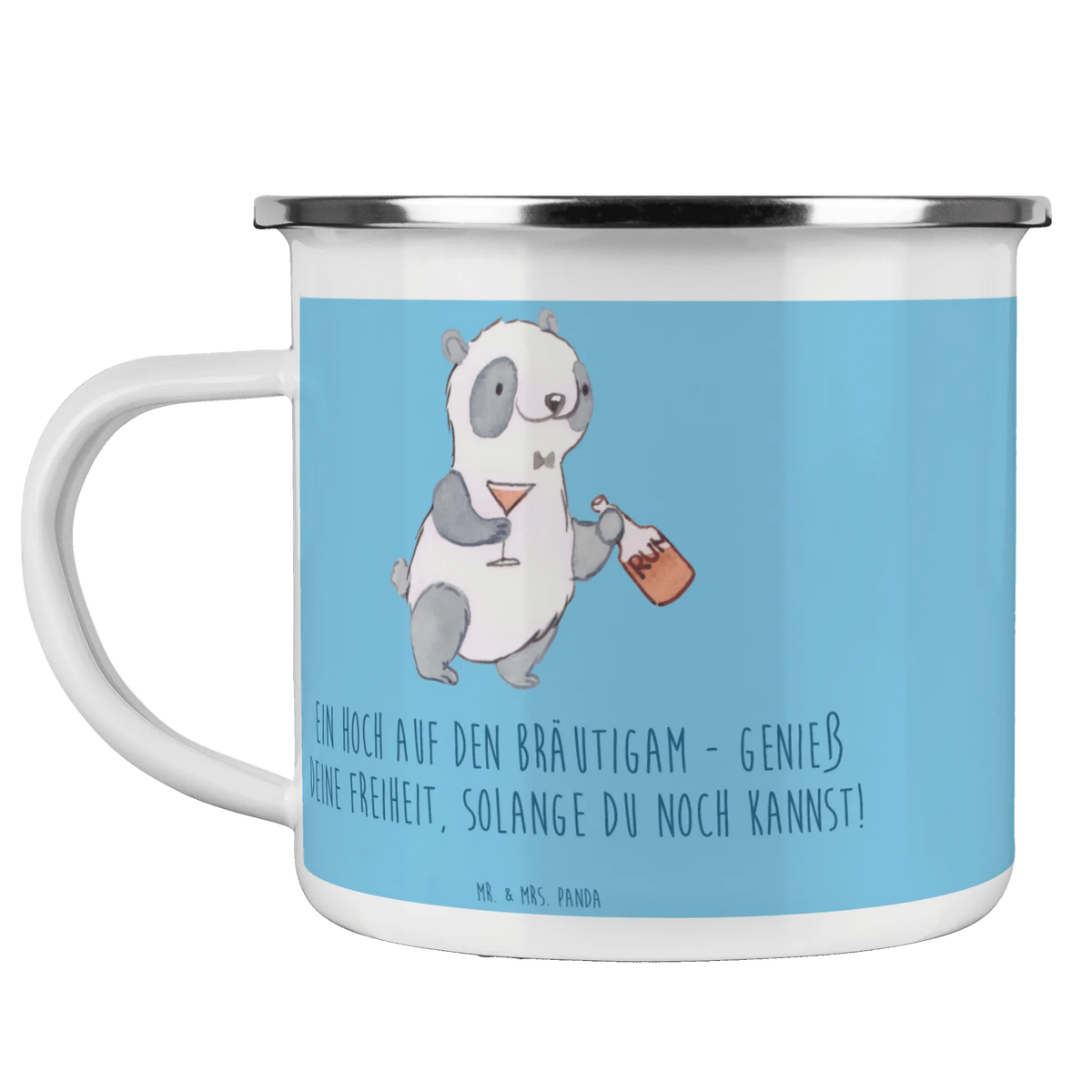 Camping Emaille Tasse Junggesellenabschied Feier