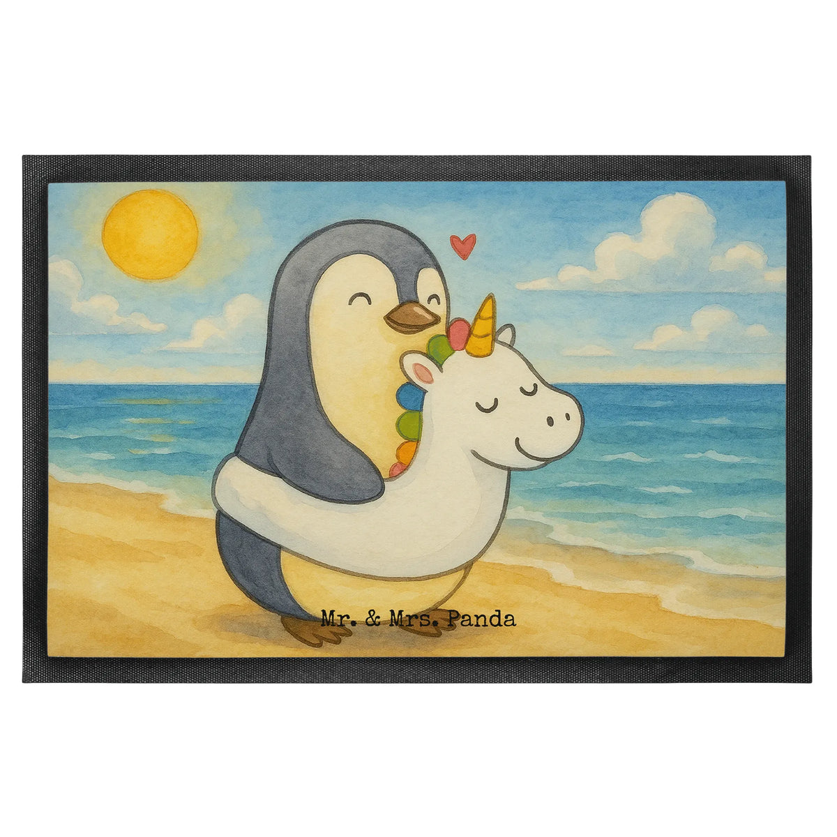 Doormat Penguin swim ring Design vacation themes, products for vacationers, summer products, summer themes
