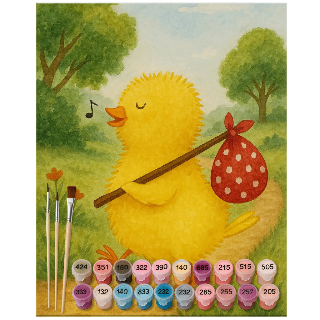 Malen nach Zahlen Küken Wander Design Malen, DIY, Künstler, Kreativität, Malen nach Zahlen, Kunstwerk, Ausmalbild, Baseln, Bastelidee, Ostern, Osterhase, Ostergeschenke, Osternest, Osterdeko, Geschenke zu Ostern, Ostern Geschenk, Ostergeschenke Kinder, Ostern Kinder, Osterei, Grüße, Zeitmanagement, Freude, Wunder, Weltenbummler, Ei, Frühlingsgefühle, Frohe Ostern, Flausen, Ostergrüße, liebe Grüße, Küken, Ostereier, Reisen, Zeit, Backpacker