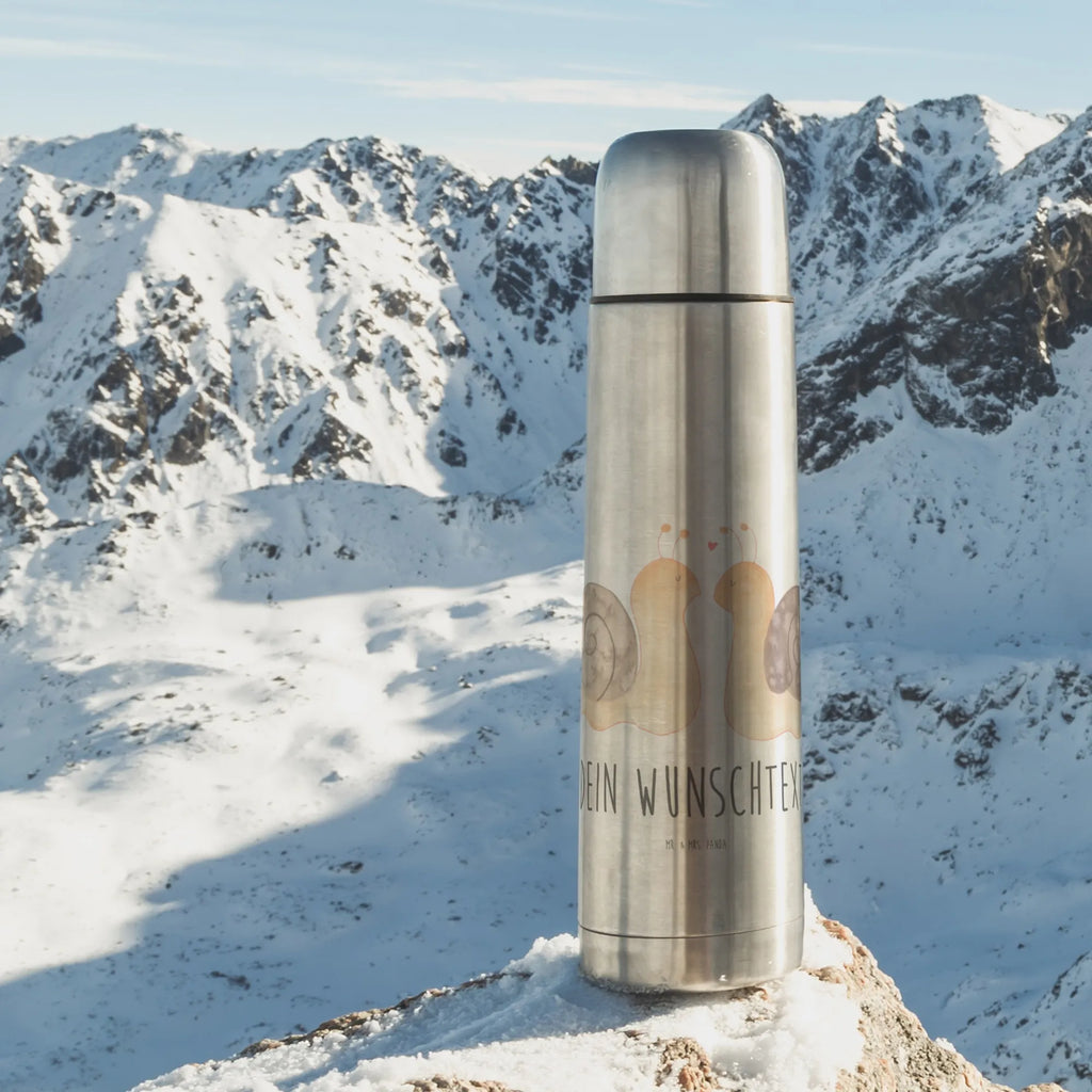 Spersonalizowany termos Miłość ślimaków Miłość, przyjaciel, przyjaciółka, mąż, żona, wesele, zaręczyny, prośba o rękę, prezent miłosny, rocznica, dzień ślubu