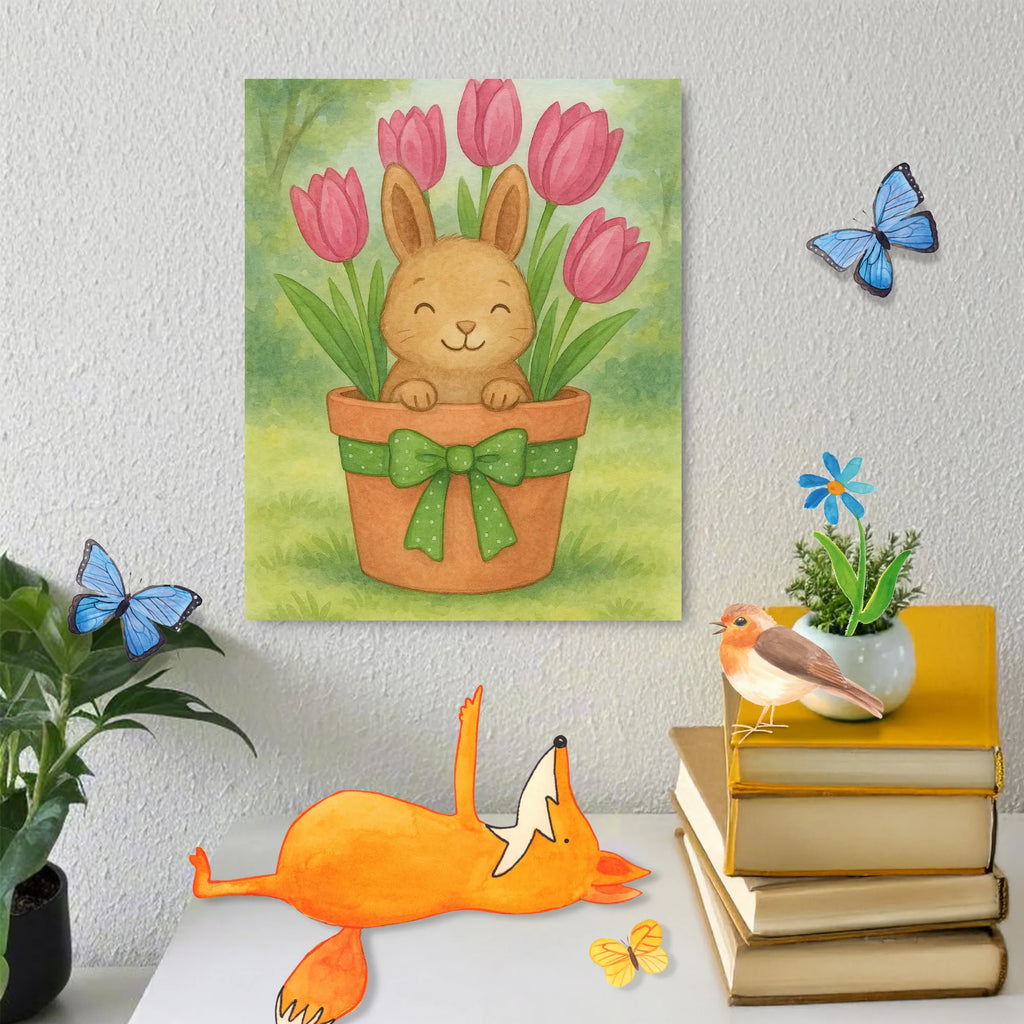 Malen nach Zahlen Hase Tulpen Design Kunstwerk, Malen nach Zahlen, Ausmalbild, Ostern, Osterhase, Ostergeschenke, Osternest, Osterdeko, Geschenke zu Ostern, Ostern Geschenk, Ostergeschenke Kinder, Ostern Kinder, Tulpen, Blumenstrauß, Hase, Ostergeschenk, Alternative zu Blumen