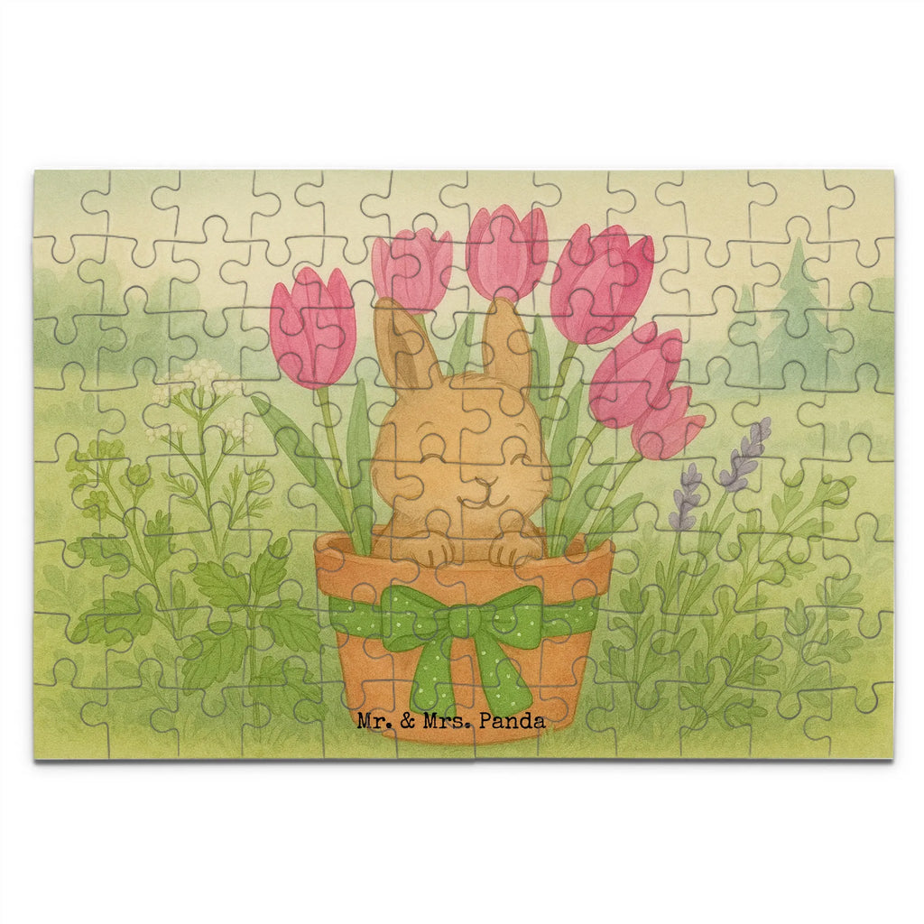 Puzzle Rabbit Tulips Design Puzzle, Ostern, Osterhase, Ostergeschenke, Osternest, Osterdeko, Geschenke zu Ostern, Ostern Geschenk, Ostergeschenke Kinder, Ostern Kinder, Hase, Ostergeschenk, Tulpen, Blumenstrauß, Alternative zu Blumen