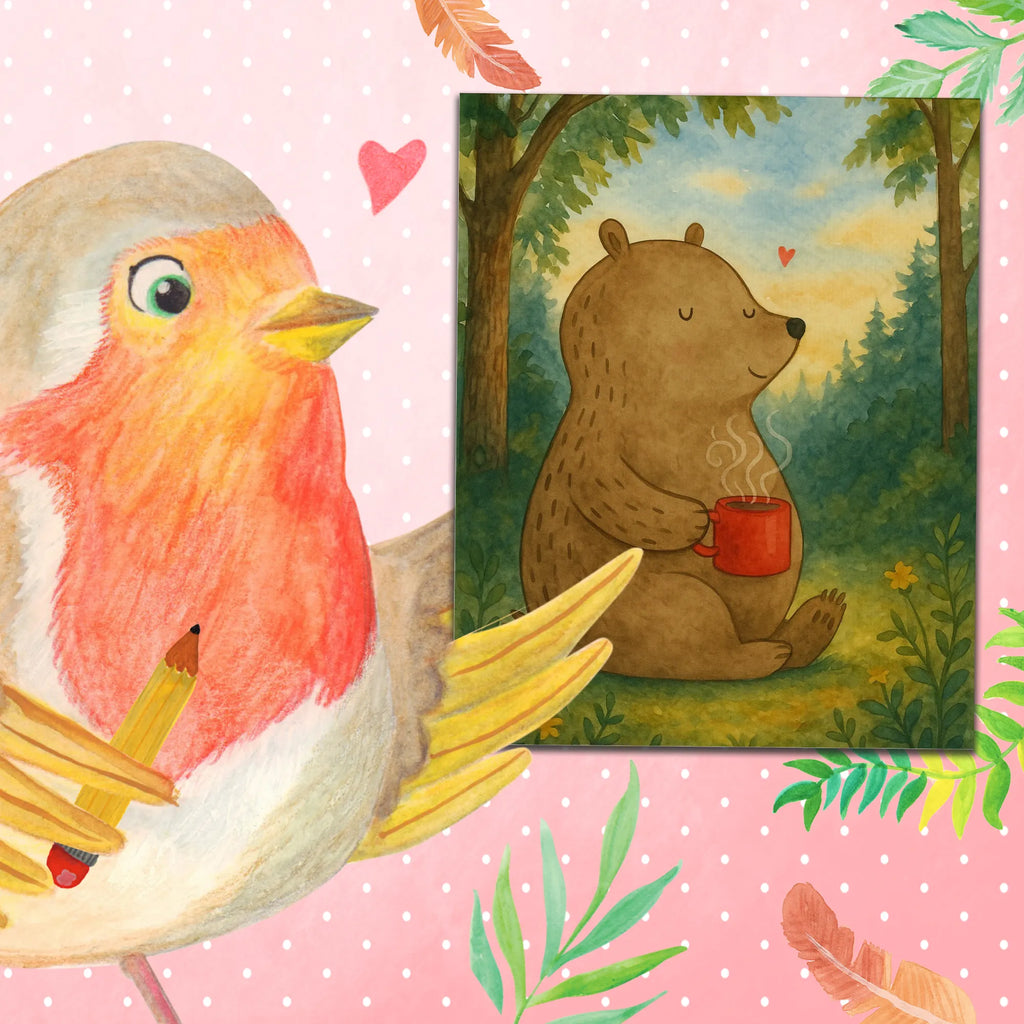 Malowanie według numerów Niedźwiedź kawa Design Malen nach Zahlen, Kreativität, Baseln, Künstler, Bastelidee, Kunstwerk, Malen, DIY, Ausmalbild, Bär, Teddy, Teddybär, Kaffee, Welt retten, Bären, Motivation, Coffee, guten Morgen, Morgenroutine, Welt erobern