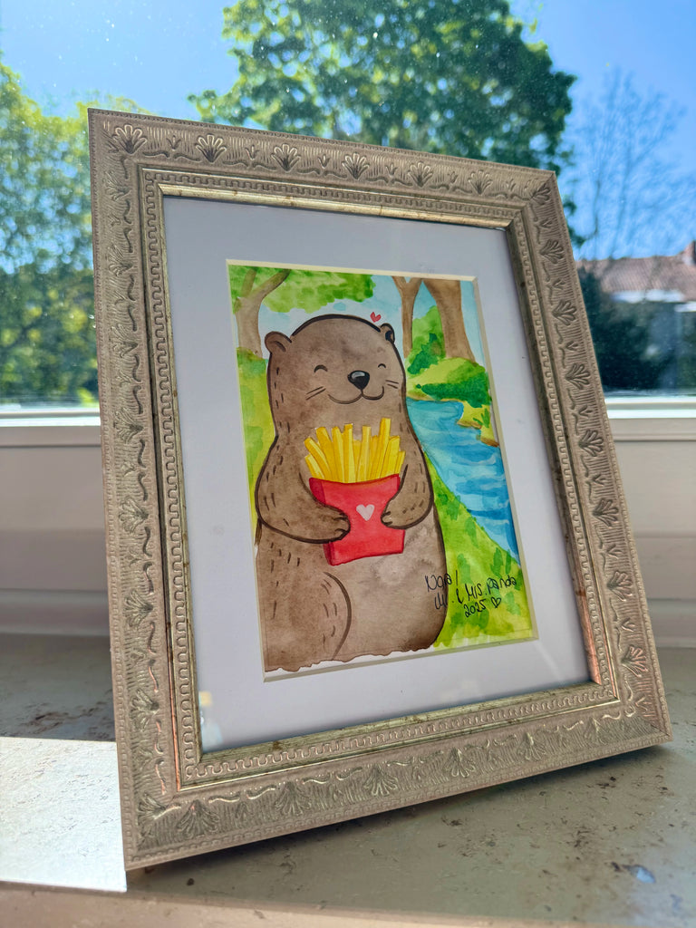 ORIGINAL Aquarell Zeichnung "Pommes-Otter" im Bilderrahmen Originaldruck Auf Leinwand, Original Gemälde Auf Holz, Original Expressionismus, Original Grafisches Gemälde, Original Urban Art, Original Farbverlauf, Original Kunstwerk, Original Gemälde Auf Karton, Original Gemälde Stillleben, Original Mit Rahmen, Original Galeriequalität, Original Landschaftsgemälde, Original Realismus, Original Kleinformat, Original Ölgemälde, Original Signiertes Gemälde, Originalbild, Original Diptychon, Original Texturiertes Gemälde, Original Mischtechnik, Original Großformat, Original Aquarell, Unikat Gemälde, Original Leinwandbild, Original Acrylgemälde, Original Künstlerarbeit, Original Stillleben, Original Figurative Malerei, Original Abstraktes Gemälde, Handgemaltes Gemälde, Original Minimalistisches Gemälde, Original Rahmenlos, Original Gemälde Figürlich, Original Gemälde, Original Gemälde Porträt, Original Surrealismus, Original Pastellzeichnung, Original Gemälde Auf Papier, Original Triptychon, Original Moderne Malerei, Original Impressionismus, Original Pop Art Gemälde, Original Gemälde Landschaft, Original Limitierte Auflage, Original Kunst Sammlerstück, Original Portraitgemälde, Original Gemälde Abstrakt, Original Street Art, Mr. & Mr. Panda Unikate, Mr. & Mrs. Panda Originale