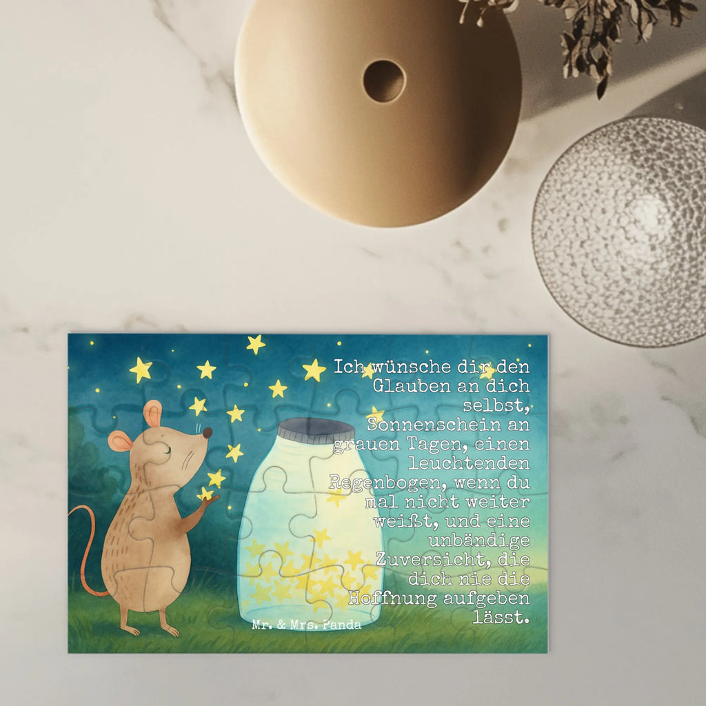 Puzzle Mouse Stars Design Puzzle, Tiermotive, Gute Laune, lustige Sprüche, Tiere, Geburt, Taufgeschenk, Wunsch, erstes Kind, Sterne, Geburtstag, Maus, Kind, Taufe, Träume, Kindergeburtstag, Hoffnung, Schwangerschaft