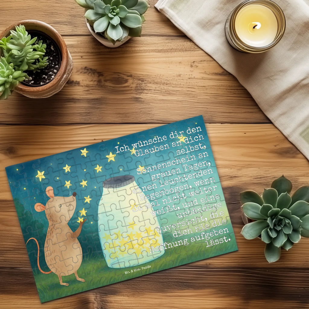 Puzzle Mouse Stars Design Puzzle, Tiermotive, Gute Laune, lustige Sprüche, Tiere, Geburt, Taufgeschenk, Wunsch, erstes Kind, Sterne, Geburtstag, Maus, Kind, Taufe, Träume, Kindergeburtstag, Hoffnung, Schwangerschaft