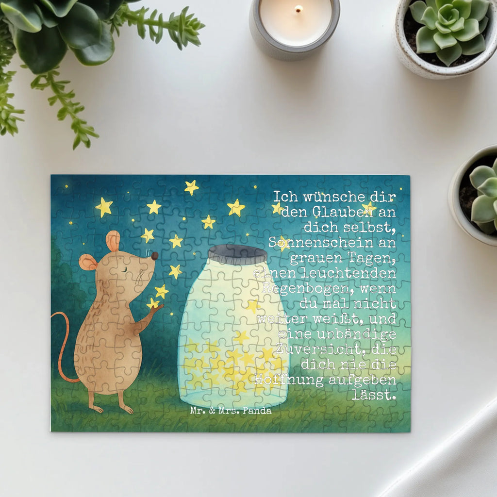 Puzzle Mouse Stars Design Puzzle, Tiermotive, Gute Laune, lustige Sprüche, Tiere, Geburt, Taufgeschenk, Wunsch, erstes Kind, Sterne, Geburtstag, Maus, Kind, Taufe, Träume, Kindergeburtstag, Hoffnung, Schwangerschaft