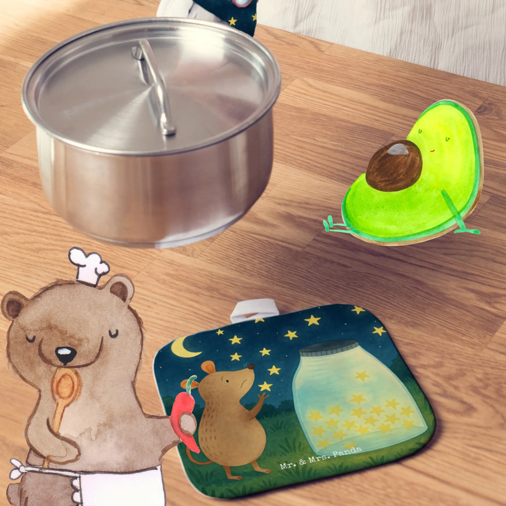 2er Set Topflappen  Maus Sterne Design