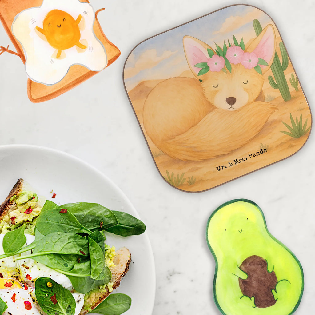 Untersetzer Wüstenfuchs Blumen Design Untersetzer, Bierdeckel, Glasuntersetzer, Untersetzer Gläser, Getränkeuntersetzer, Untersetzer aus Holz, Untersetzer für Gläser, Korkuntersetzer, Untersetzer Holz, Holzuntersetzer, Tassen Untersetzer, Untersetzer Design, Afrika, Wildtiere, Wüste, Wüstenfuchs, Blumen, Blumenkranz, Glücklich