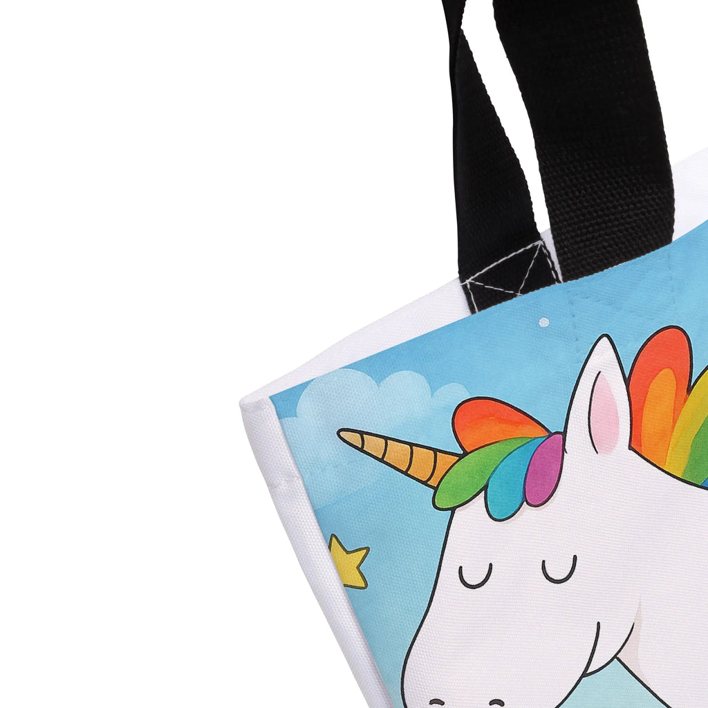 Shopper Einhorn Happy Design Beutel, Einkaufstasche, Tasche, Strandtasche, Einkaufsbeutel, Shopper, Schultasche, Freizeittasche, Tragebeutel, Schulbeutel, Alltagstasche, Einhorn, Einhörner, Einhorn Deko, Unicorn, glücklich, fröhlich, Spaß, Freude, Lebensfreude, witzig, spannend, Lächeln, Lachen
