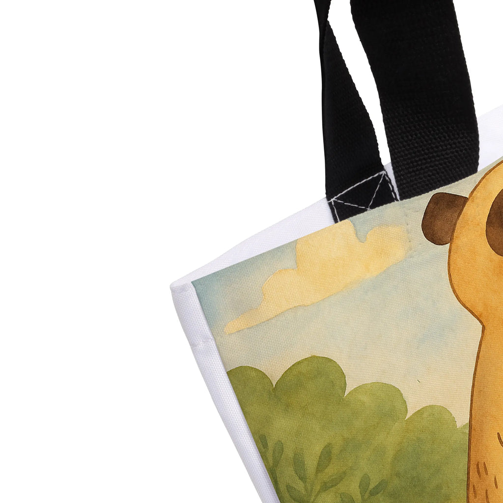 Shopper Erdmännchen Design Beutel, Einkaufstasche, Tasche, Strandtasche, Einkaufsbeutel, Shopper, Schultasche, Freizeittasche, Tragebeutel, Schulbeutel, Alltagstasche, Afrika, Wildtiere, Erdmännchen, Reisen, Spruch, Weltreise, Afrikareise, Roadtrip, Traveling